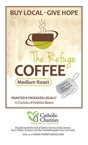 Refuge Coffee 100% Arabica Whole Bean Medium Blend 12 oz